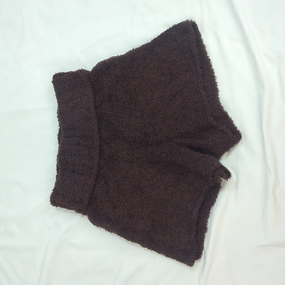 Urban Outfitters Fuzzy Knit Shorts, Color Brown Size SP - Picture 1 of 13